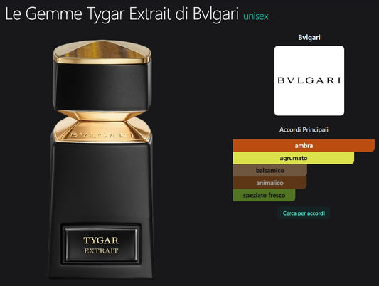 Profumo Unisex Ispirato a Le Gemme Tygar di Bvlgari – EDP Legnoso Aromatico 55ml | Uswa Fragranze