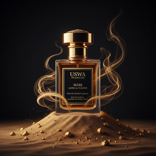 Profumo Unisex Ispirato a Marj di Ahmed Al Maghribi – EDP Orientale Legnoso 55ml | Uswa Fragranze